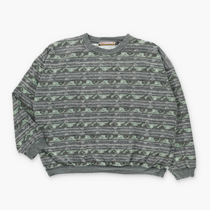 Vintage QUIKSILVER 80s Logo Boxy Sweatshirt USA Made (M-L)