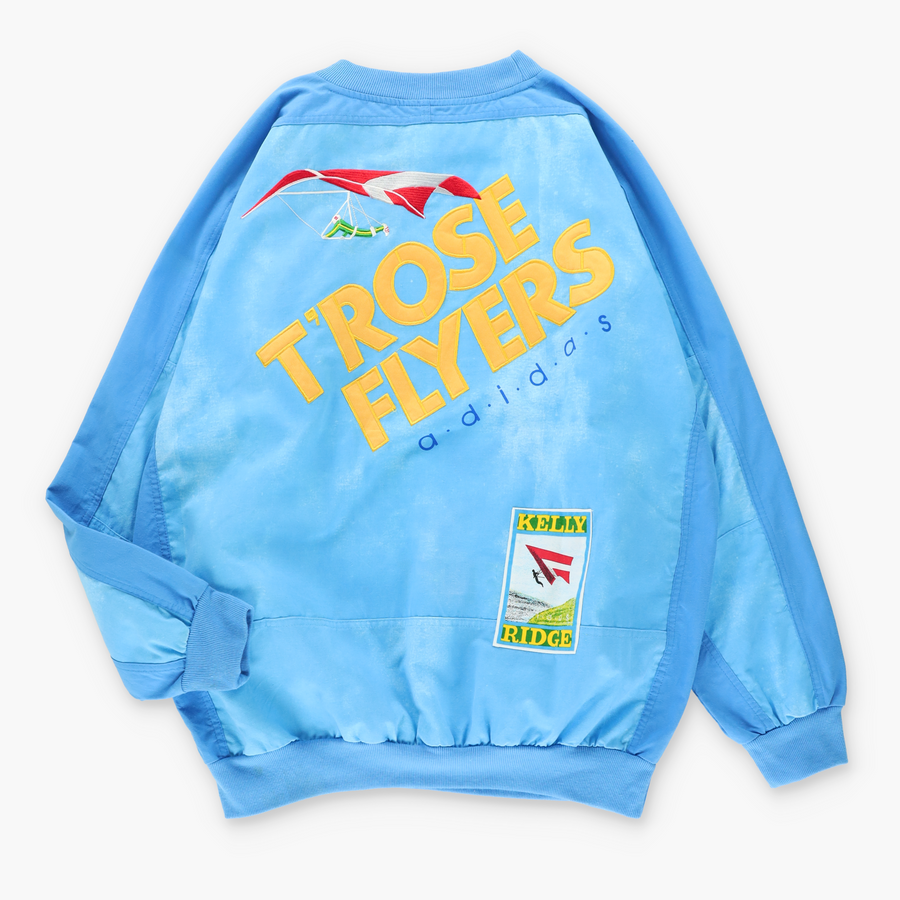 Vintage ADIDAS 80s 'T-Rose Flyers' Kelly Ridge Paragliding Sweatshirt (L)