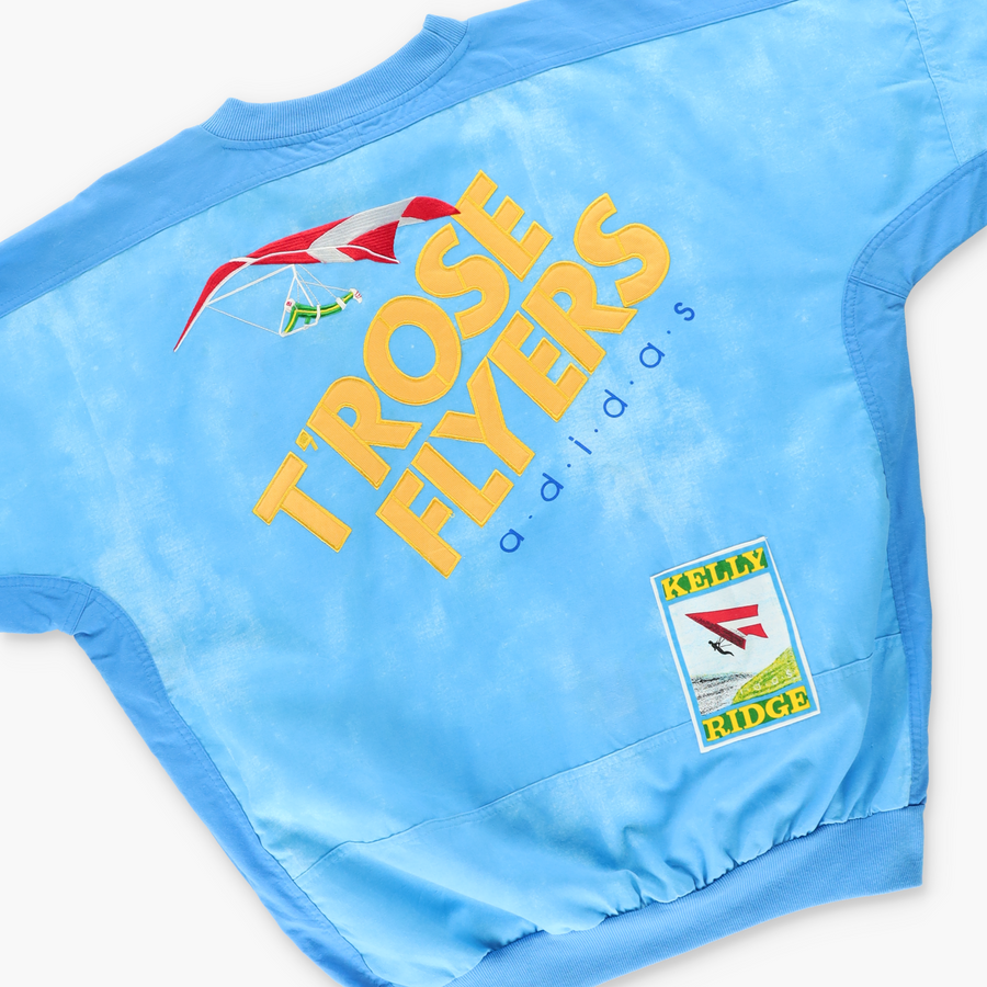 Vintage ADIDAS 80s 'T-Rose Flyers' Kelly Ridge Paragliding Sweatshirt (L)
