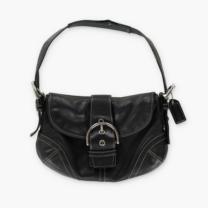 COACH 'Soho' 9247 Black Leather Hobo Shoulder Bag