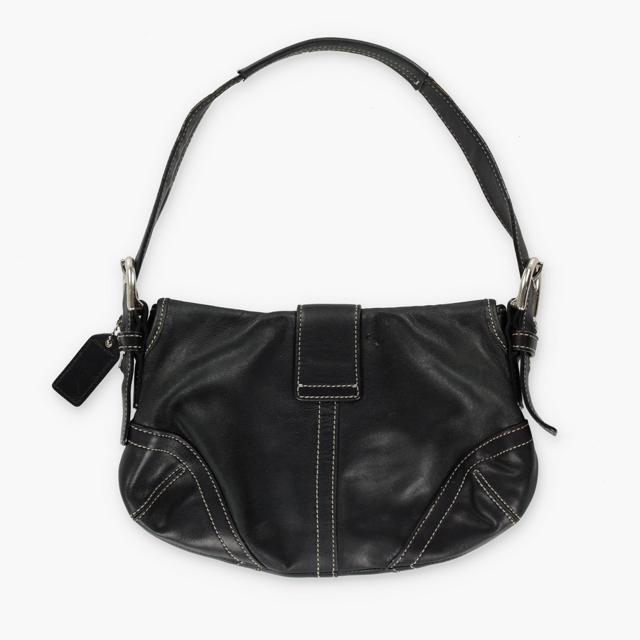 COACH 'Soho' 9247 Black Leather Hobo Shoulder Bag