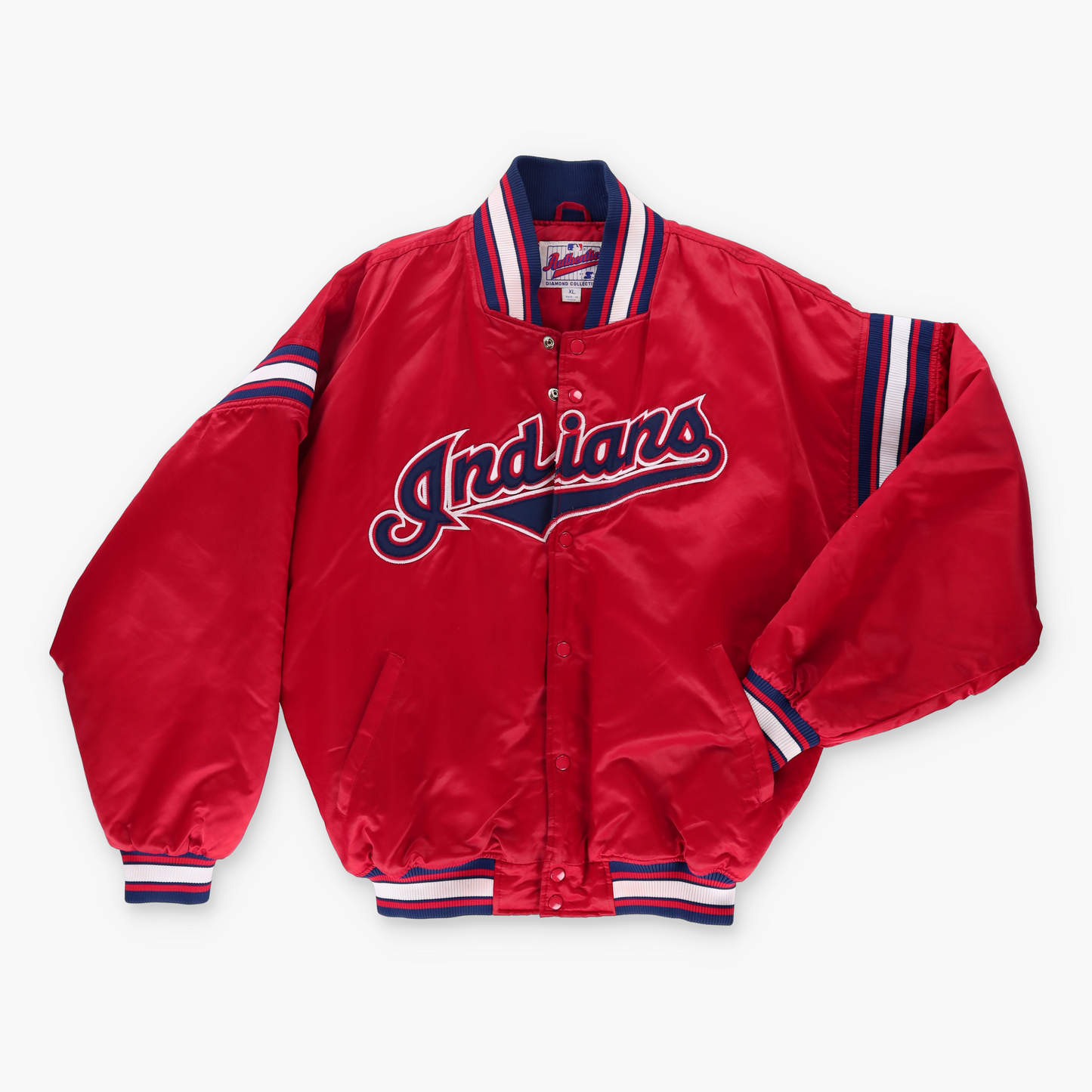 STARTER Cleveland Indians MLB Korean Made Red Baseball Jacket (XL)