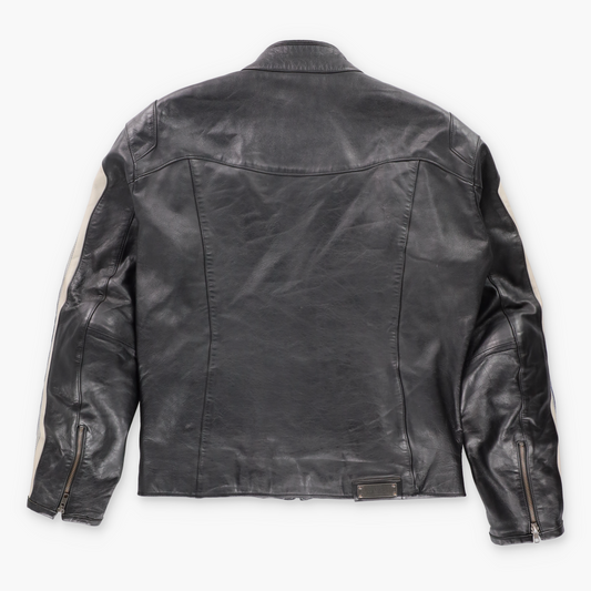 BMW MOTORRAD Logo Patch Leather Motorcycle Jacket (M) ***COCO Vintage Sole Melbourne