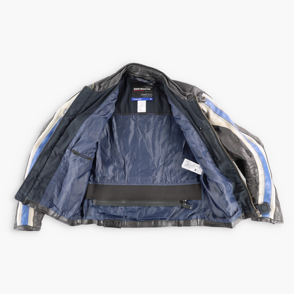 BMW MOTORRAD Logo Patch Leather Motorcycle Jacket (M) ***COCO Vintage Sole Melbourne