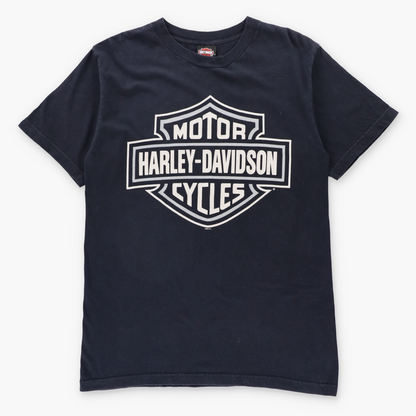 Vintage HARLEY DAVIDSON North Carolina USA Made Black Y2K Tee (L TALL) ***COCO Vintage Sole Melbourne