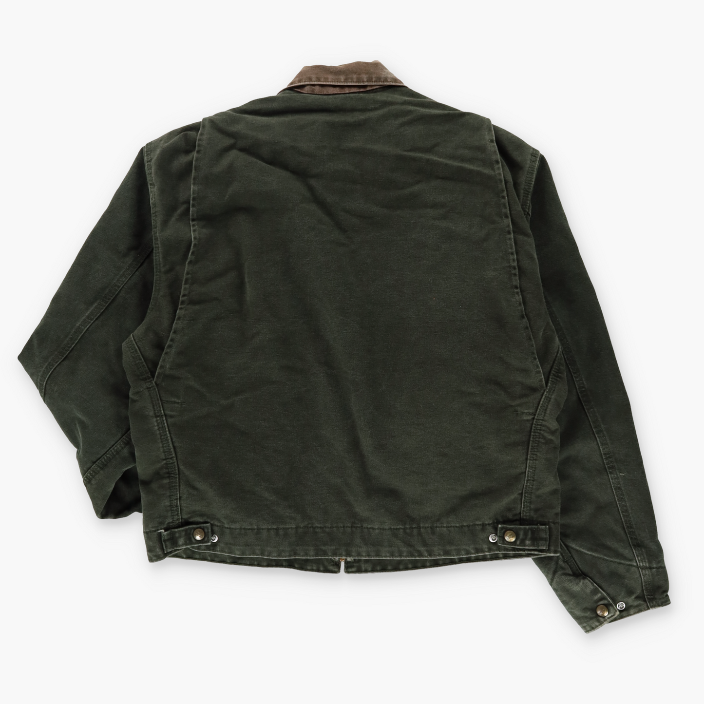 CARHARRT J97 MOS 'Detroit' Blanket Lined Khaki & Brown Canvas Jacket (L)