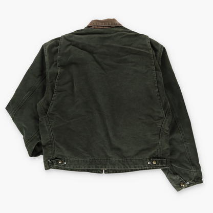 CARHARRT J97 MOS 'Detroit' Blanket Lined Khaki & Brown Canvas Jacket (L)