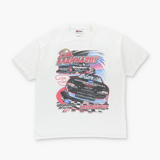 Dale Earnhardt The Intimidator "Too Tough To Tame" NASCAR White USA Made CHASE AUTHENTICS T-Shirt (L-XL)