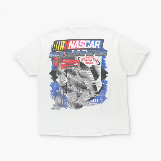"NASCAR Winston Cup Series Tour 2003" White Double Sided Racing T-Shirt (XL-XXL)