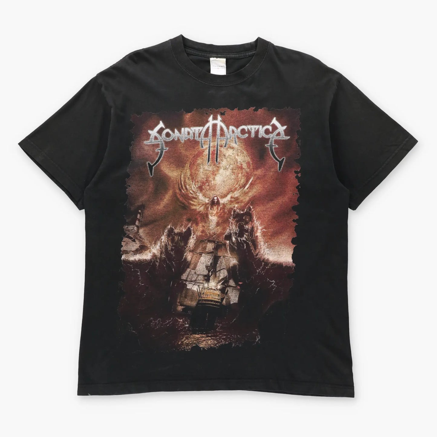 SONATA ARCTICA 'Real Puppet' Vintage Black Metal Band Tee (L) ***COCO Vintage Sole Melbourne