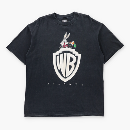 Vintage WARNER BROTHERS Bugs Bunny USA Made Black Single Stitch Atlanta Tee (XL) ***COCO Vintage Sole Melbourne