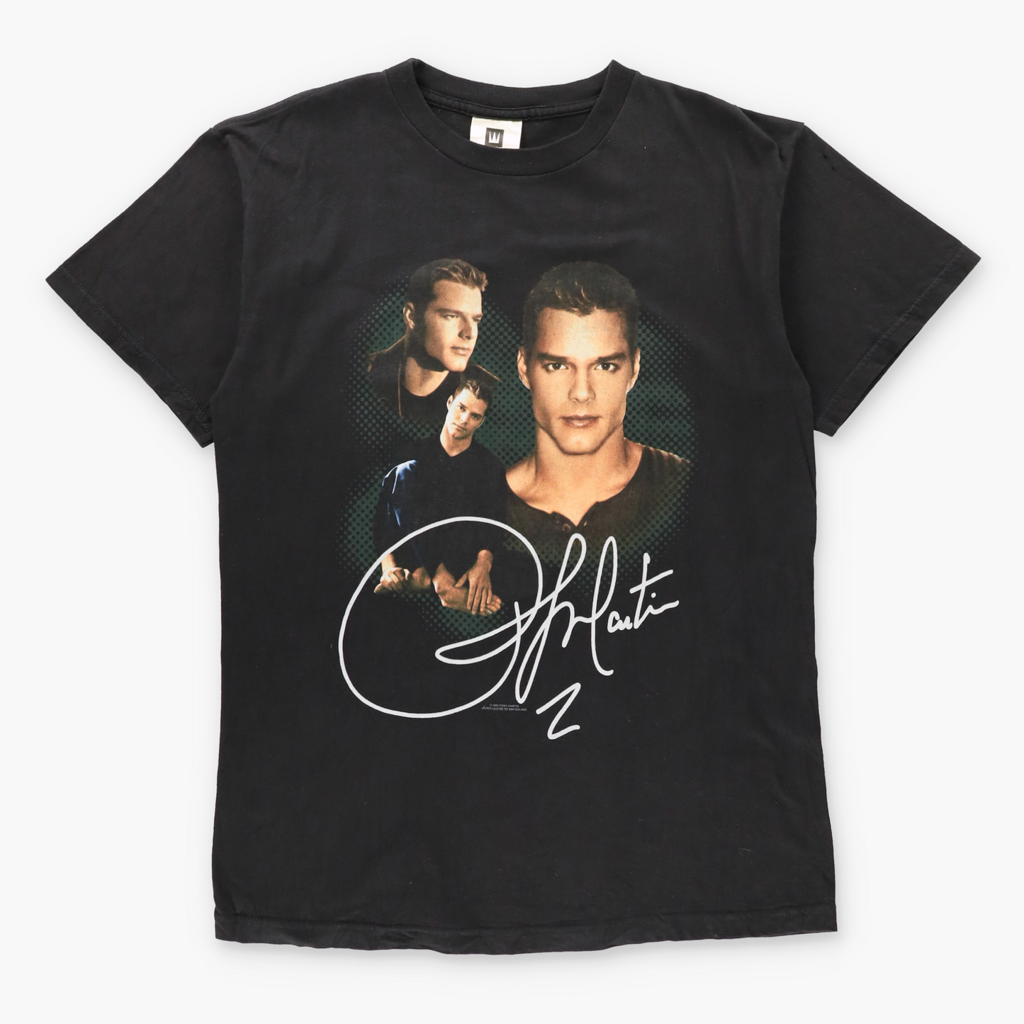 Vintage 1999 Ricky Martin USA Made WINTERLAND Black T-Shirt (M-L TALL) Vintage Sole Melbourne