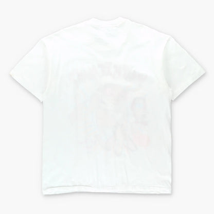 Vintage 1992 REN & STIMPY "What Is It Man?" USA Made White Single Stitch Cartoon T-Shirt (XL)