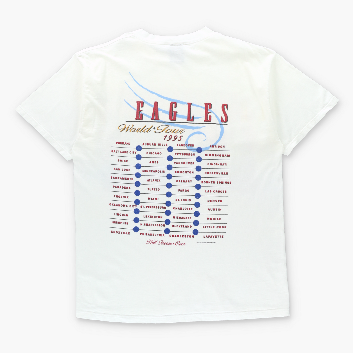 Vintage 1995 THE EAGLES 'Hell Freezes Over' World Tour Band Tee (XL) Vintage Sole Melbourne