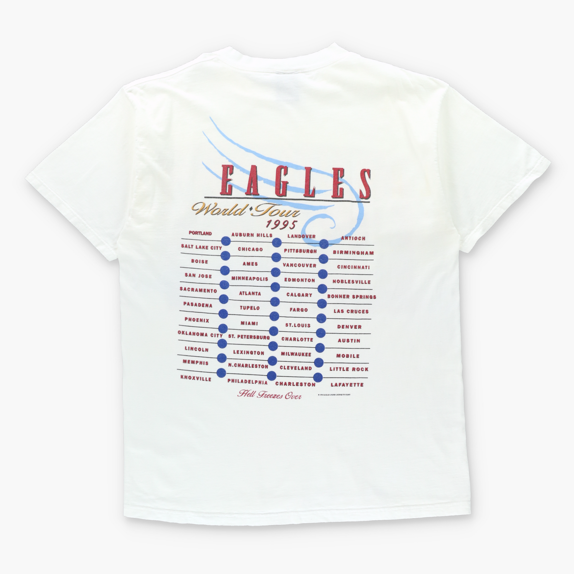 Vintage 1995 THE EAGLES 'Hell Freezes Over' World Tour Band Tee (XL) Vintage Sole Melbourne