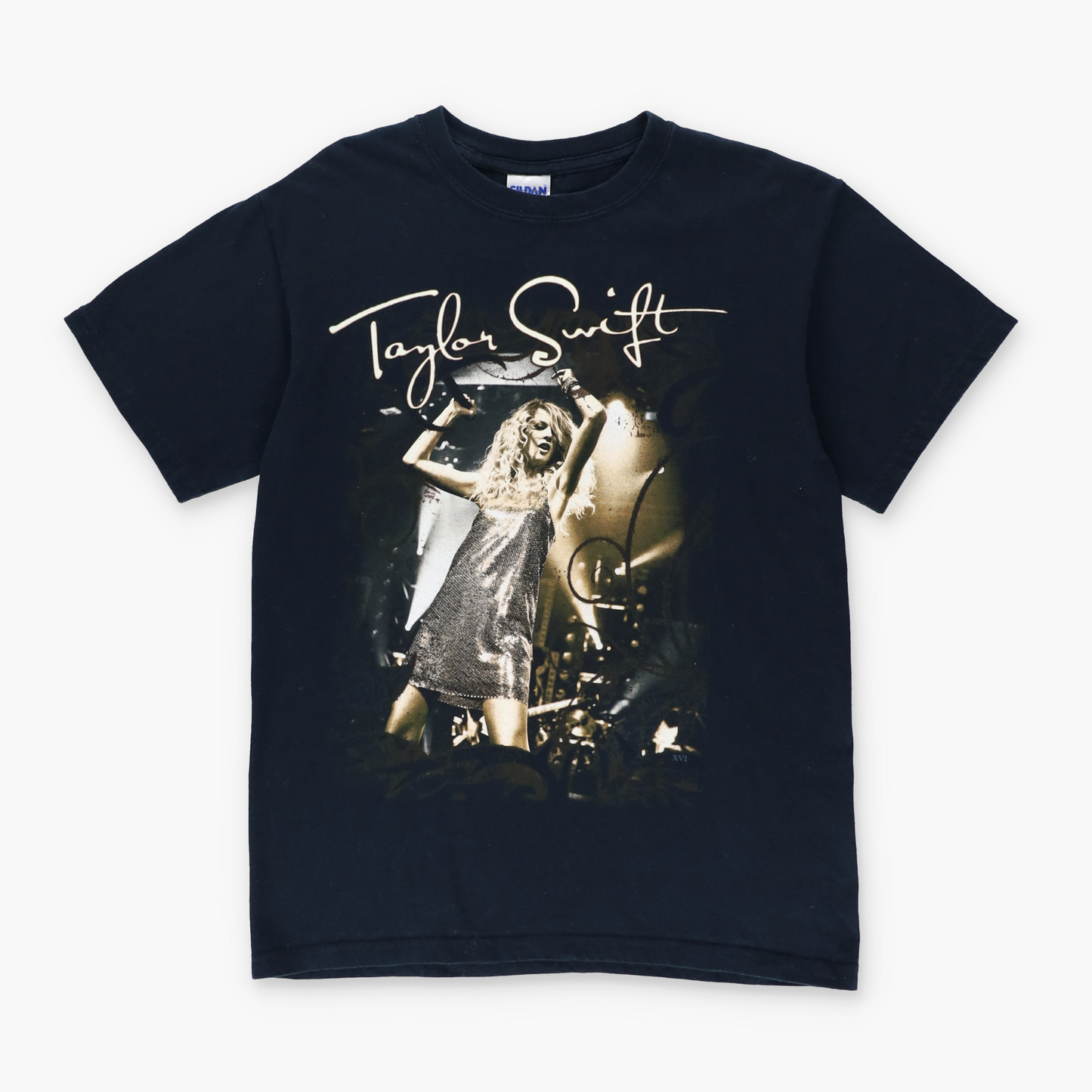 TAYLOR SWIFT 2009 Fearless Tour Black Music Band Tee (S)