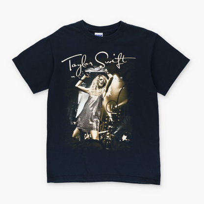 TAYLOR SWIFT 2009 Fearless Tour Black Music Band Tee (S)