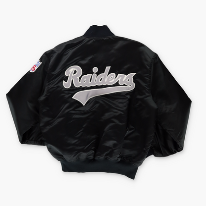 STARTER Las Vegas Raiders USA Made NFL Black & White Jacket (XL)