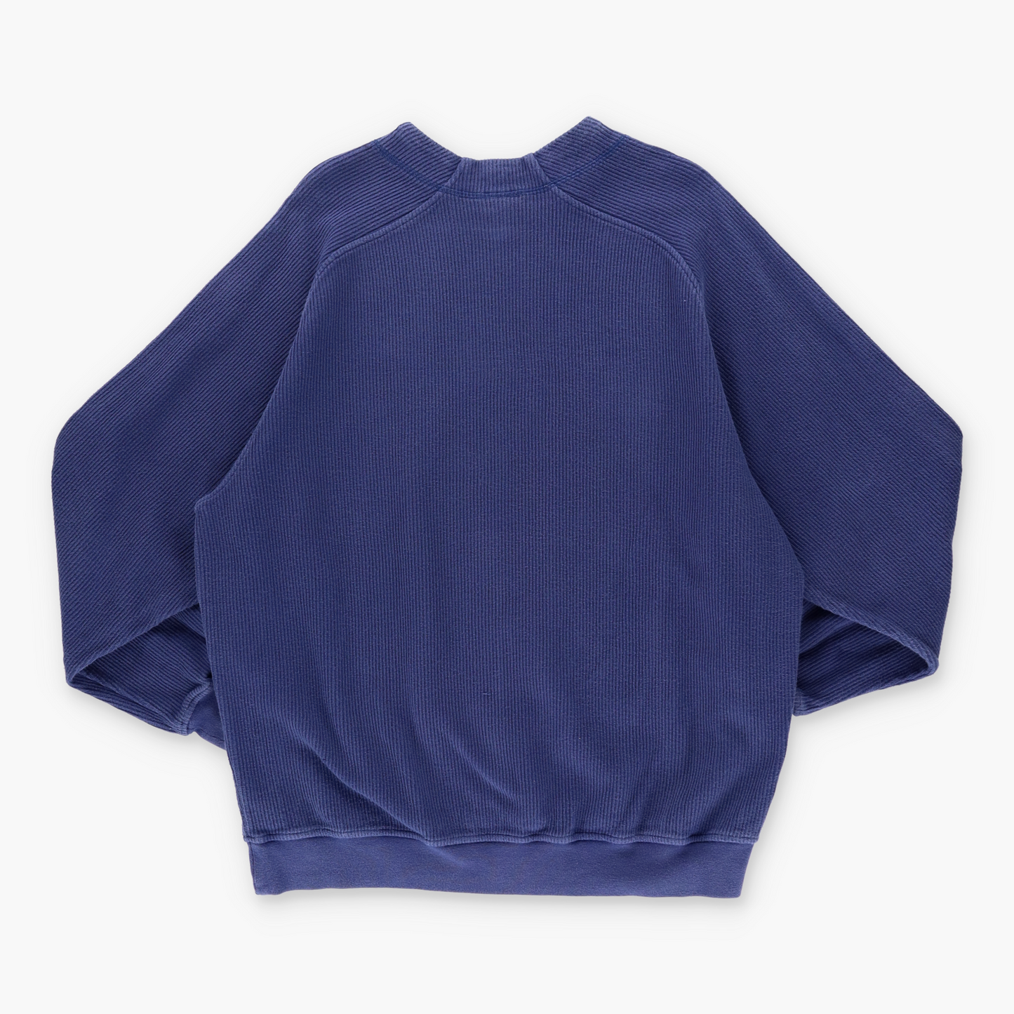 NIKE Embroidered Swoosh Corduroy Blue & White Sweatshirt (XL)