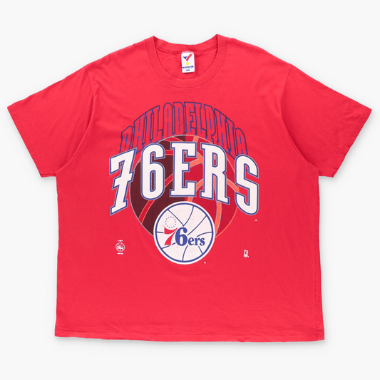 Philadelphia 76ers ARTEX Retro NBA Single Stitch Tee USA Made (XXL-XXXL)