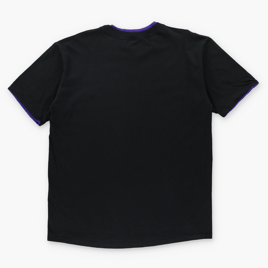 Retro Disney "Mickey Presents Iowa" Single Stitch Black & Purple Layer Design TShirt USA Made (XL)