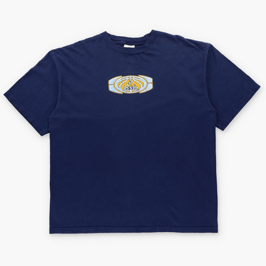 ADIDAS 3D Puffy Logo Graphic Dark Blue T-Shirt (XL-XXL)
