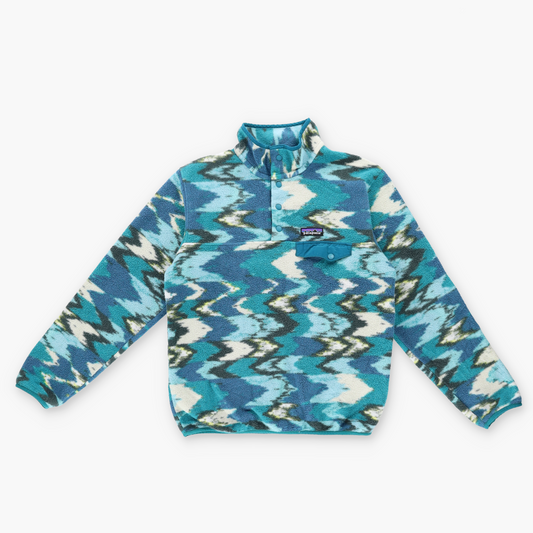 PATAGONIA Synchilla 'Trout Tales Elwha' 1/4 Snap-T Fleece Sweatshirt (S)