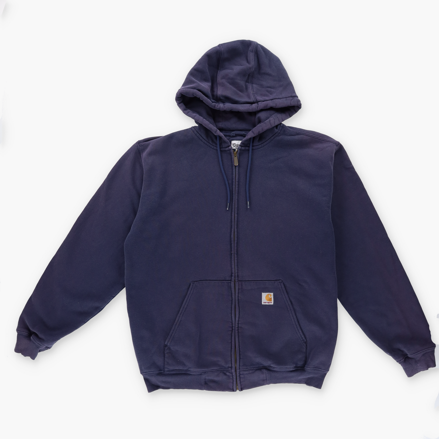CARHARTT K185 Navy Vintage Hooded Zip-Up Sweatshirt (L-XL)