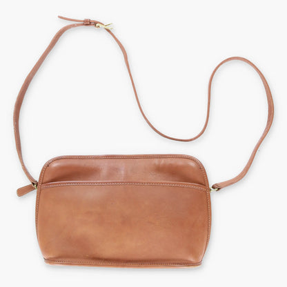 Vintage 80's COACH 1624 401 Brown Leather Crossbody Satchel Bag