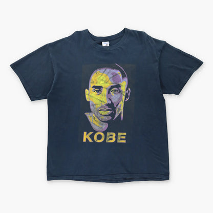 Vintage KOBE BRYANT #24 Face Graphic Remembrance Basketball T-Shirt (XL-XXL)