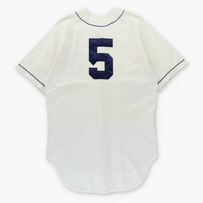 Vintage NIKE Yale #5 USA Made Collegiate Baseball Jersey (M-L TALL)