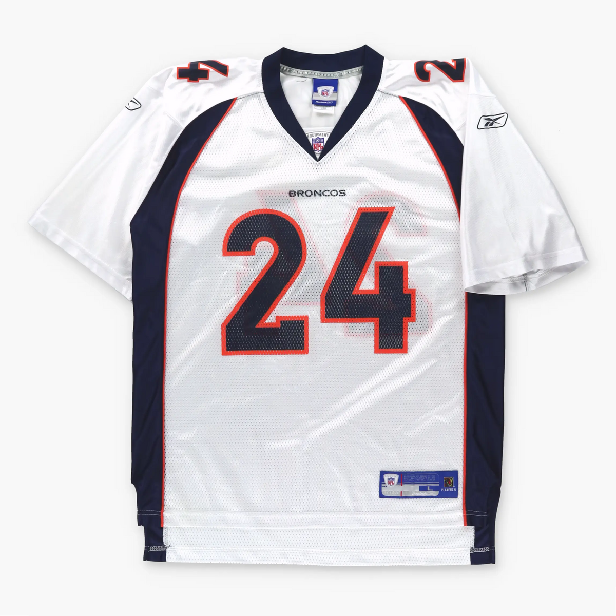 REEBOK Denver Broncos NFL Champ Bailey #24 American Football Jersey (L)