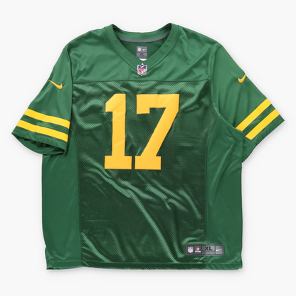 NIKE Embroidered Swoosh Logo NFL Green Bay Packers #17 Davante Adams Jersey (XL-XXL)