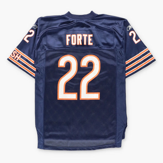 REEBOK Chicago Bears NFL Matt Forte #22 Navy Blue American Football Jersey (M TALL)