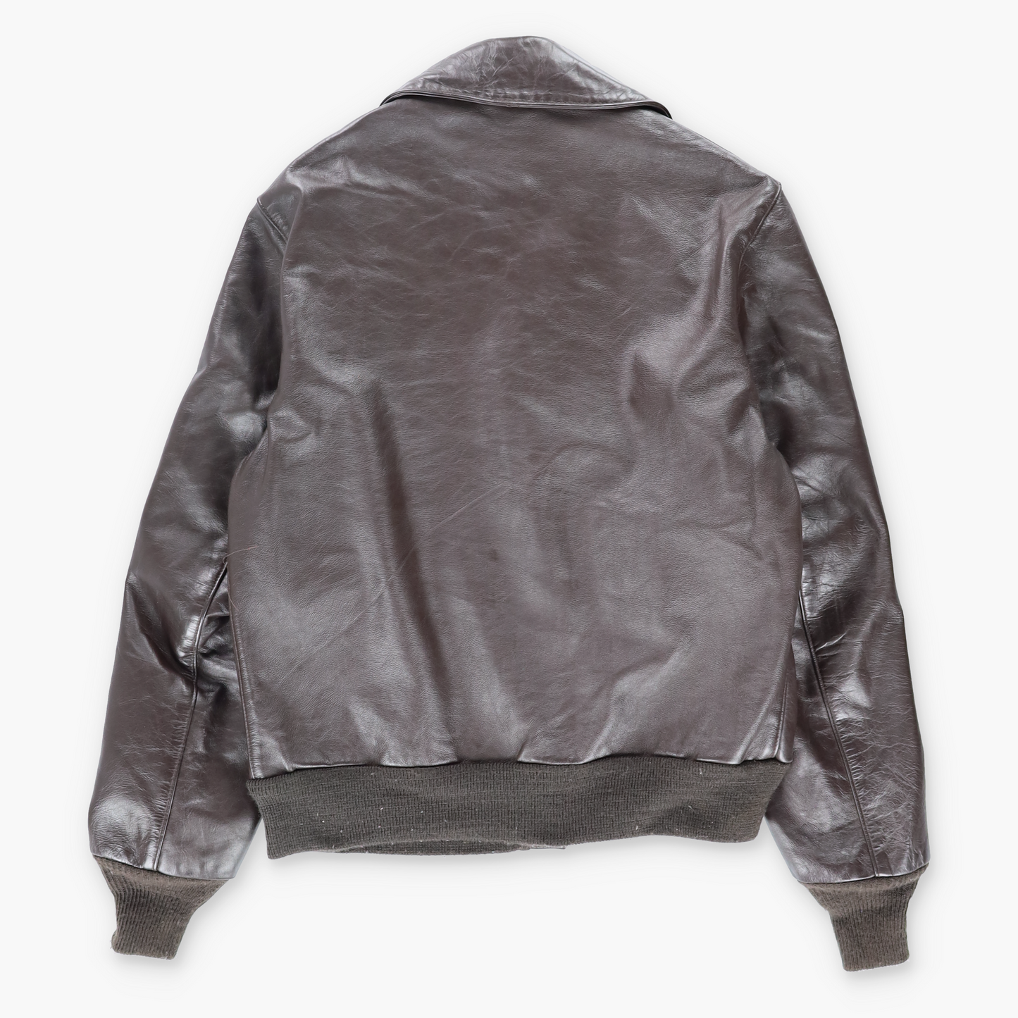 Vintage Type A-2 Brown Leather USA Military Aviator Flight Jacket (L) Vintage Sole Melbourne