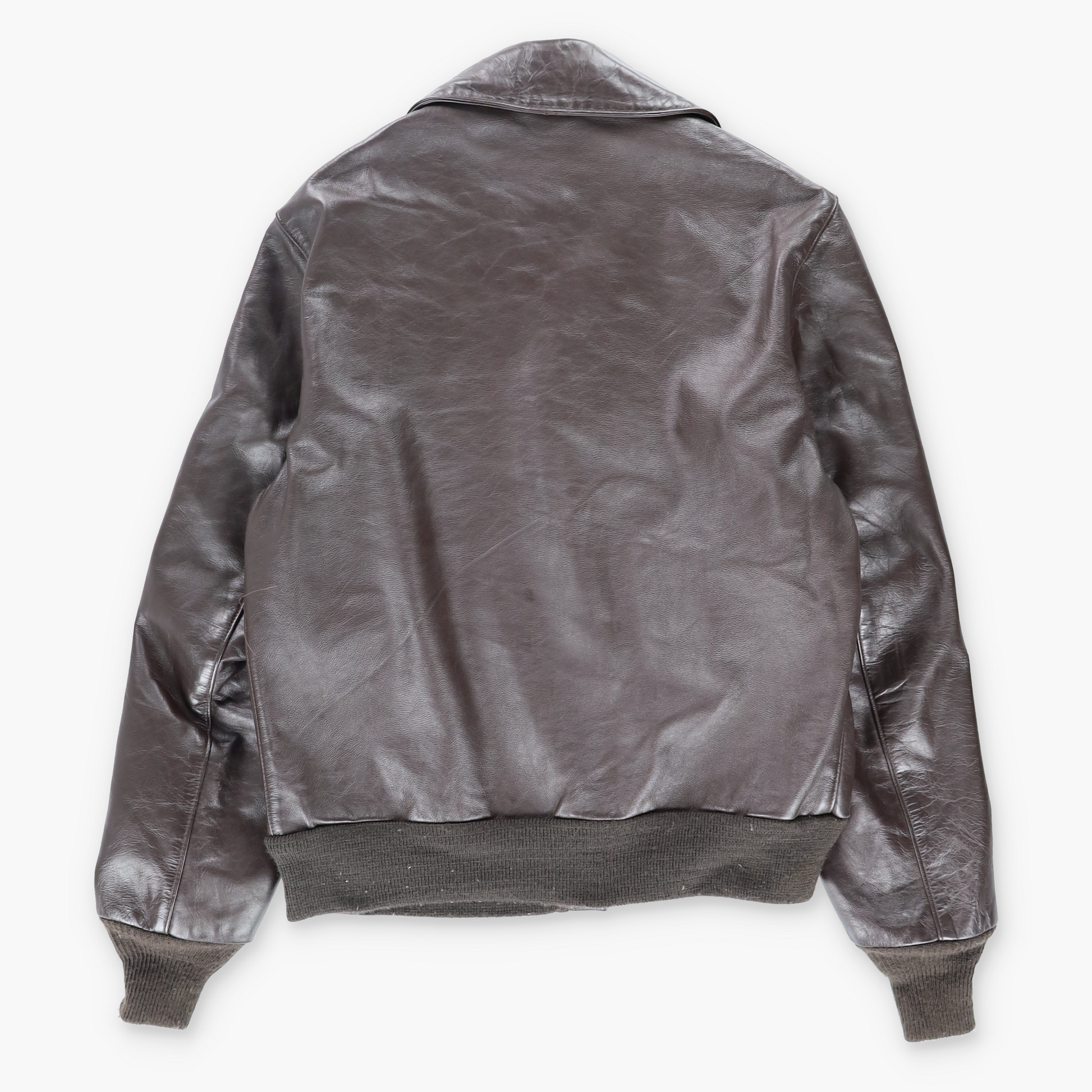 Vintage Type A-2 Brown Leather USA Military Aviator Flight Jacket (L) Vintage Sole Melbourne
