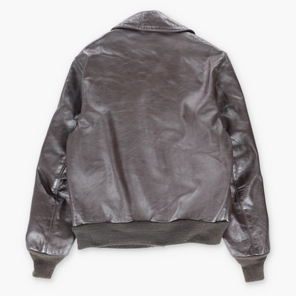 Vintage Type A-2 Brown Leather USA Military Aviator Flight Jacket (L) Vintage Sole Melbourne