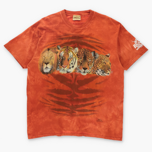 THE MOUNTAIN 'Big Cat Rescue' Tiger Lion Leopard T-Shirt (XL)