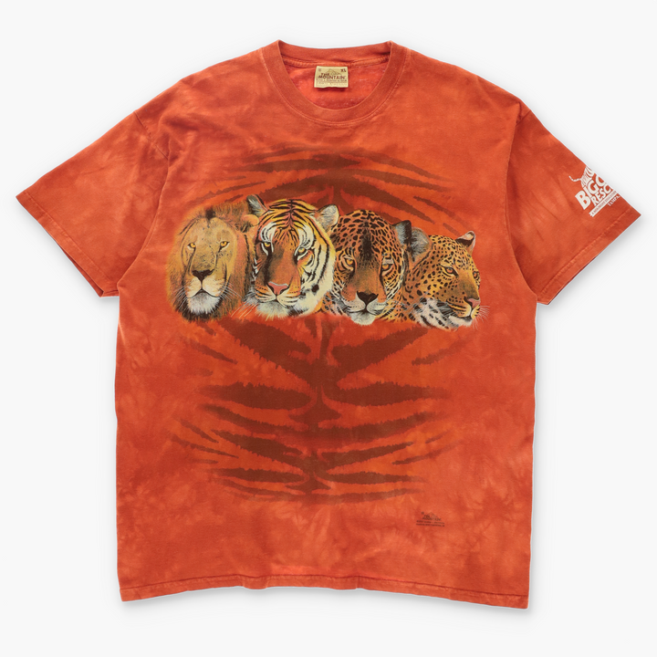 THE MOUNTAIN 'Big Cat Rescue' Tiger Lion Leopard T-Shirt (XL)