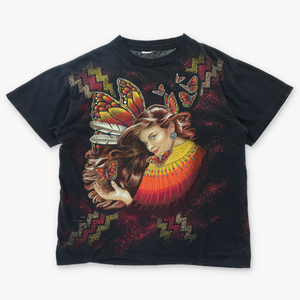 AMERICAN THUNDER Native Butterflies Front Back T-Shirt (S-M)