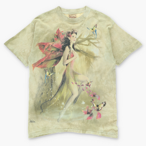 THE MOUNTAIN Forest Fairy & Butterflies Tie Dye T-Shirt (M)