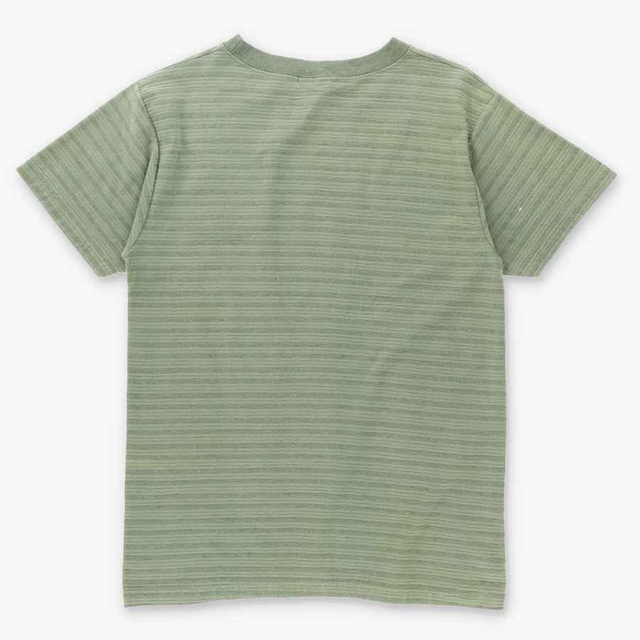 Surfing Lizard Hawaii Embroidered GECKO Striped T-Shirt USA Made (M)