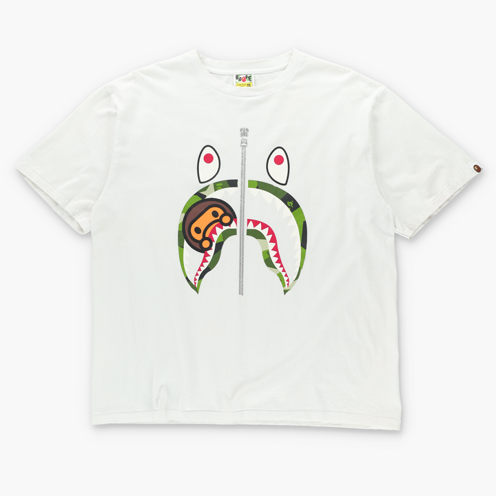 BAPE BATHING APE Camo Shark & Milo T-Shirt (XXL)