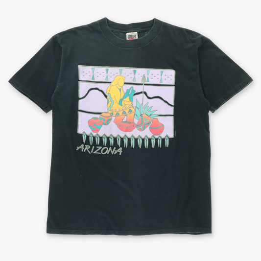 Arizona Aztec Pottery Graphic T-Shirt USA Made (XL)