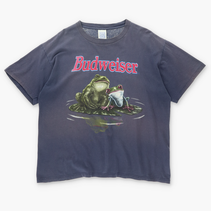 Budweiser Frog Buddies Double Sided T-Shirt USA Made (XL)