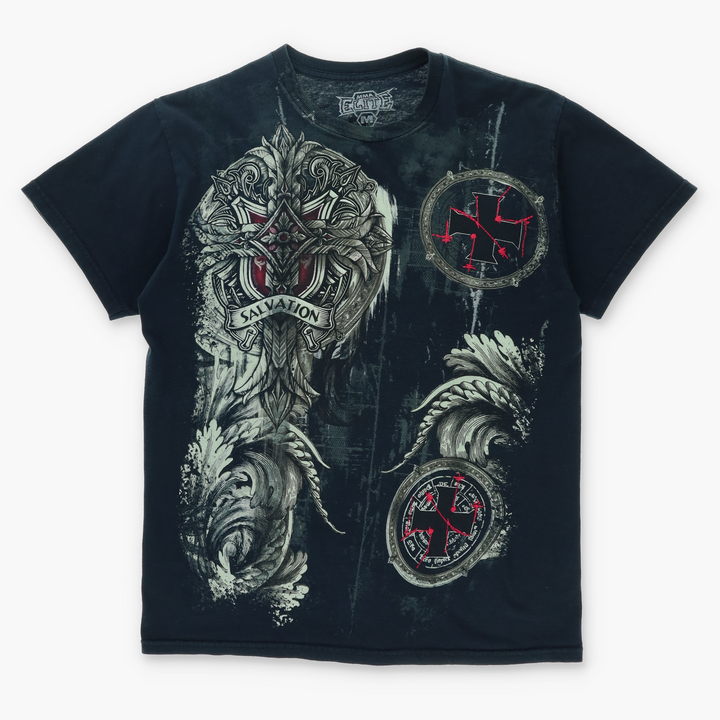MMA ELITE "Salvation" Y2K Cross All Over T-Shirt (M)
