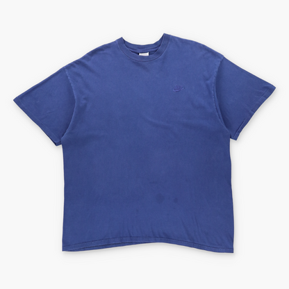 Vintage NIKE Navy Blue Embroidered Logo USA Made T-Shirt (XXL) Vintage Sole Melbourne