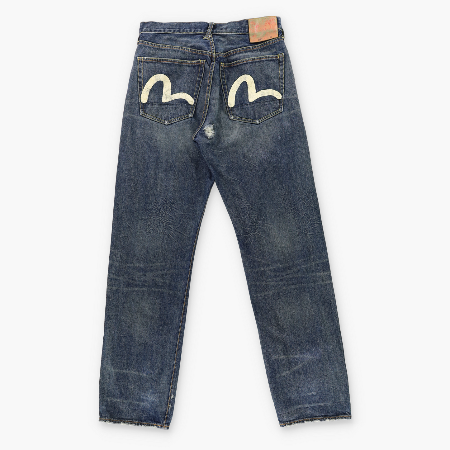 EVISU Pocket Seagull Logo Lot 0001 Distressed Jeans (32)