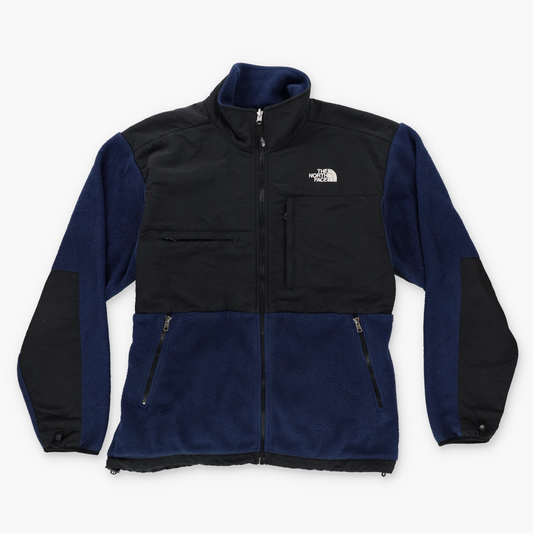 THE NORTH FACE Black & Navy Retro Denali Panel Fleece Zip-Up Jacket (L)