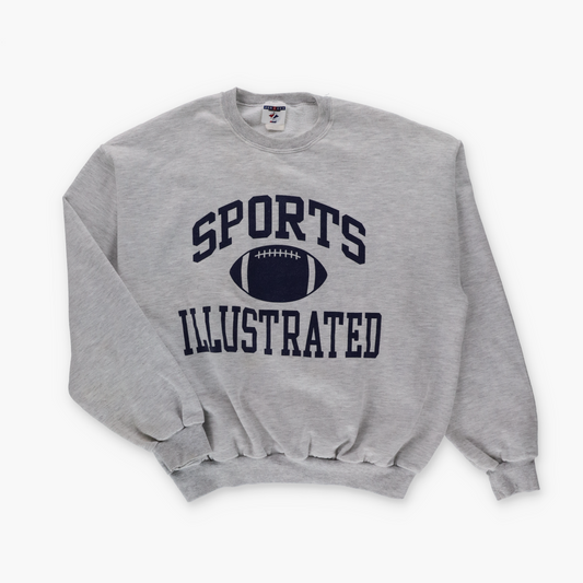 Sports Illustrated Blue & Light Heather Grey JERZEES Football Sweatshirt (XL)